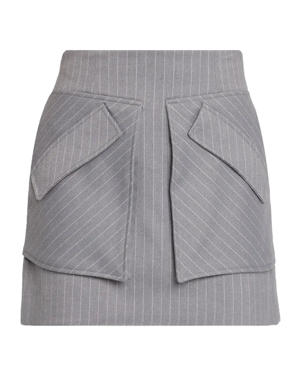 Aknvas Cherry Grey Pinstripe Skirt | Thumbnail 5 Aknvas Cherry Grey Pinstripe Skirt | Thumbnail 5