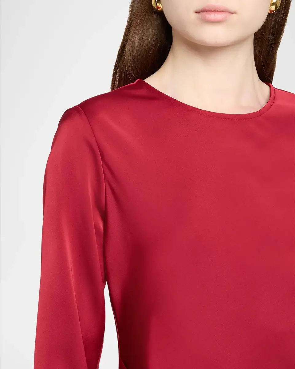 Emporio Armani Long-Sleeve Techno Twill Maxi Dress | Thumbnail 5 Emporio Armani Long-Sleeve Techno Twill Maxi Dress | Thumbnail 5