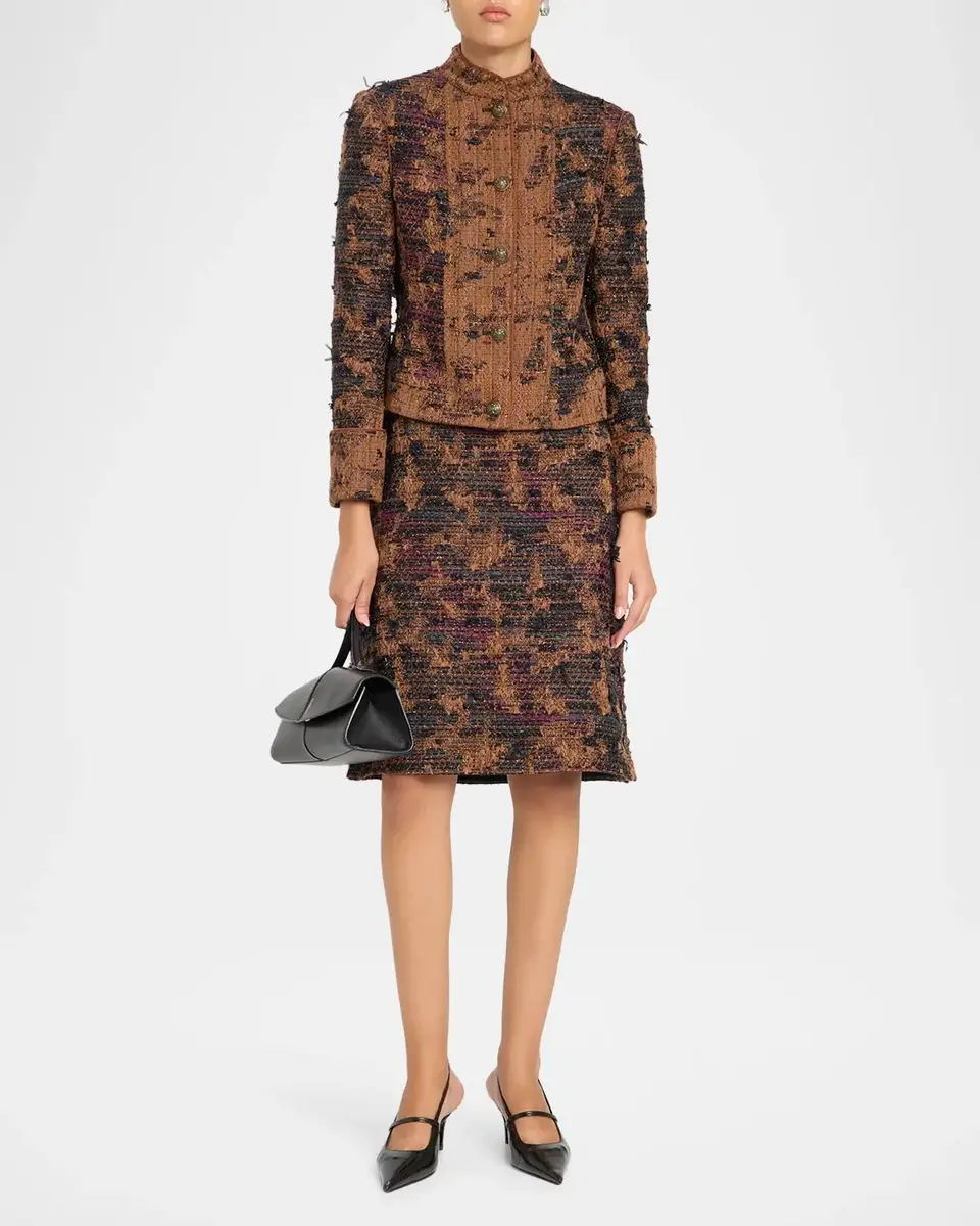 Kobi Halperin Olsen Tweed Knee-Length Skirt | Thumbnail 2 Kobi Halperin Olsen Tweed Knee-Length Skirt | Thumbnail 2
