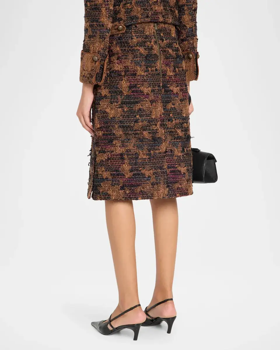 Kobi Halperin Olsen Tweed Knee-Length Skirt | Thumbnail 3 Kobi Halperin Olsen Tweed Knee-Length Skirt | Thumbnail 3