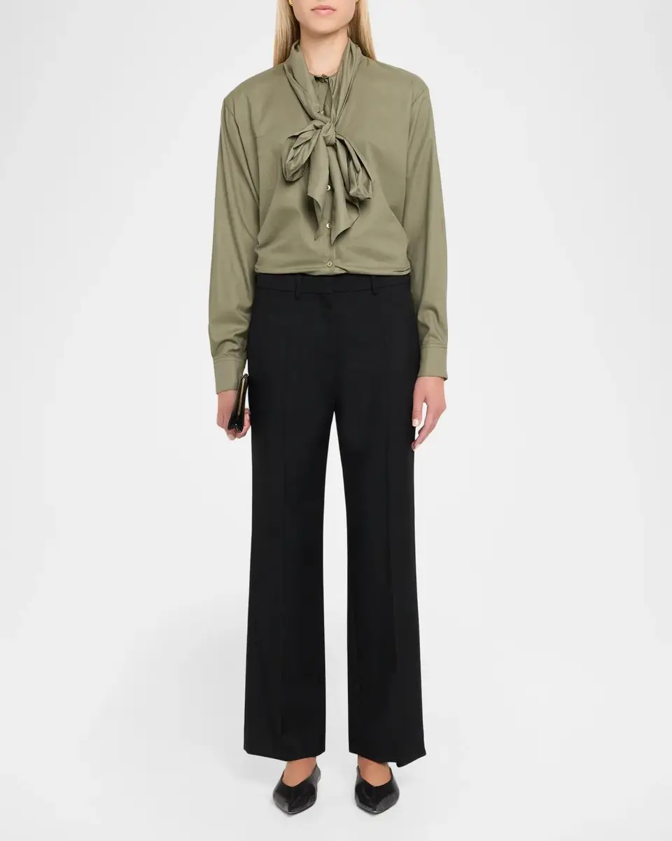Emporio Armani Button-Front Scarf Shirt | Thumbnail 2 Emporio Armani Button-Front Scarf Shirt | Thumbnail 2