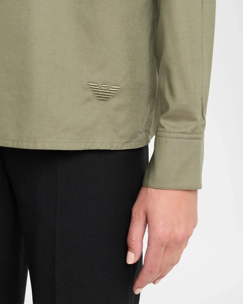 Emporio Armani Button-Front Scarf Shirt | Thumbnail 5 Emporio Armani Button-Front Scarf Shirt | Thumbnail 5