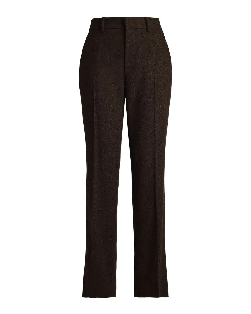 Ralph Lauren Collection Andrey Wool Herringbone Slim-Leg Pants | Image 1 Ralph Lauren Collection Andrey Wool Herringbone Slim-Leg Pants | Image 1