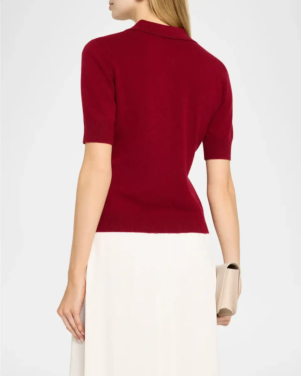 Aknvas Ailey Embroidered Wool-Cashmere Polo Sweater | Thumbnail 3 Aknvas Ailey Embroidered Wool-Cashmere Polo Sweater | Thumbnail 3