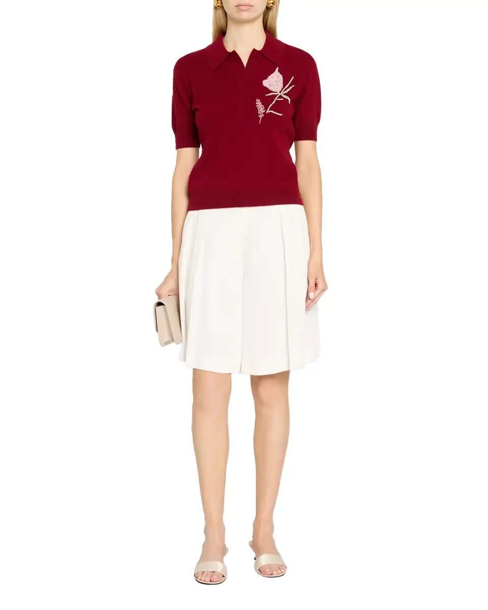 Aknvas Ailey Embroidered Wool-Cashmere Polo Sweater | Thumbnail 6 Aknvas Ailey Embroidered Wool-Cashmere Polo Sweater | Thumbnail 6