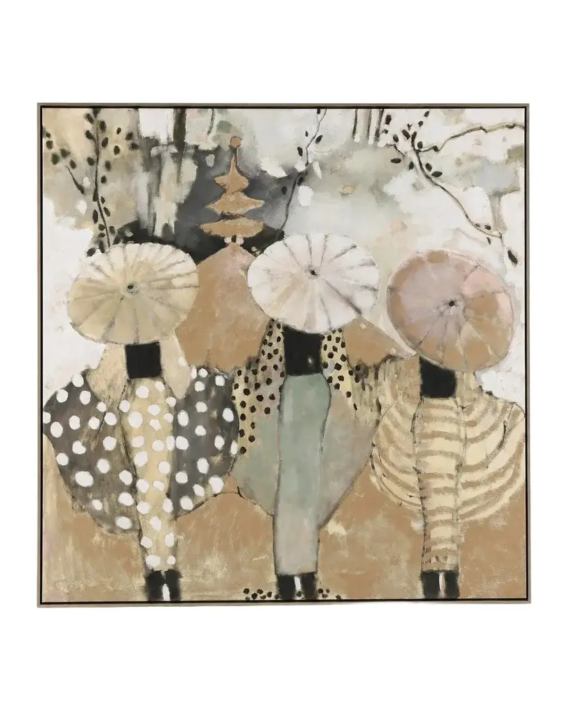 John-Richard Collection "Patterned Parade" Framed Giclee by Mary Pratt
