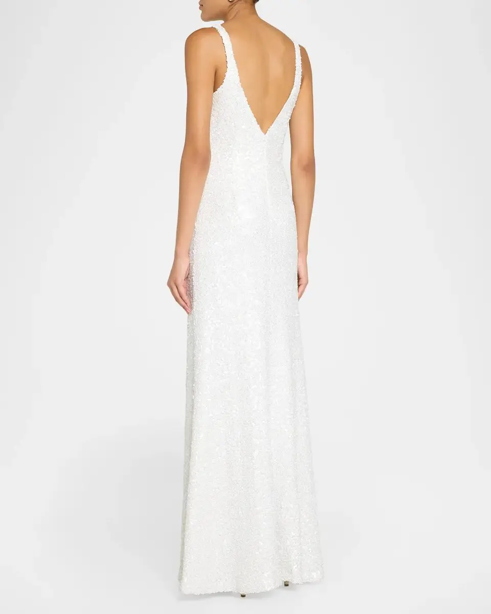 Ramy Brook Sequined Column Gown | Thumbnail 3 Ramy Brook Sequined Column Gown | Thumbnail 3