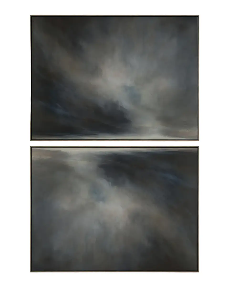 John-Richard Collection "Big Sky No. 1-2, Large" Framed Giclee Diptych by Debra Ferrari | Thumbnail 2 John-Richard Collection "Big Sky No. 1-2, Large" Framed Giclee Diptych by Debra Ferrari | Thumbnail 2