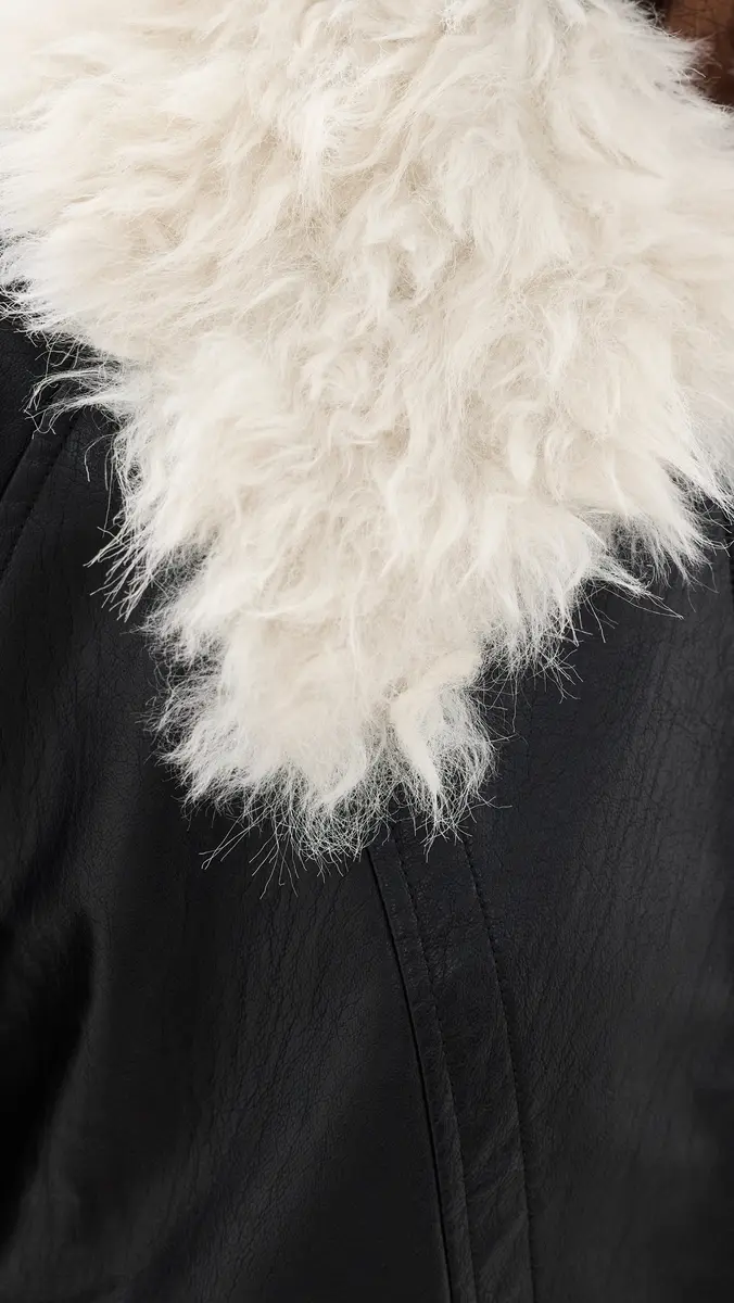 Source Unknown Rioni Faux Fur Collar Bomber Jacket | Thumbnail 6 Source Unknown Rioni Faux Fur Collar Bomber Jacket | Thumbnail 6