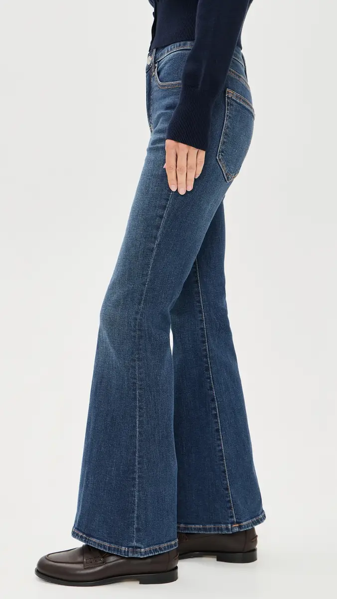 GOOD AMERICAN Good Petite Flare Jeans | Thumbnail 4 GOOD AMERICAN Good Petite Flare Jeans | Thumbnail 4