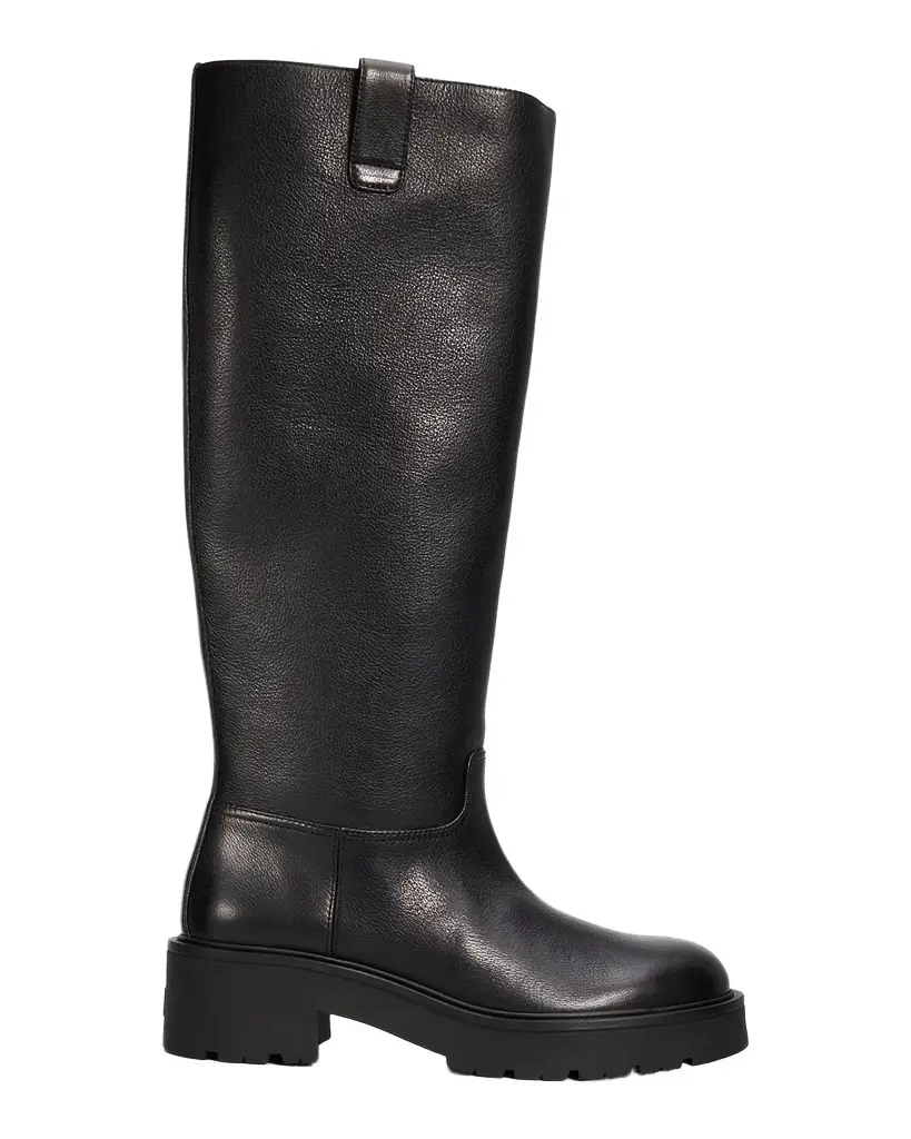 Stuart Weitzman Ren Knee-High Lug Sole Leather Boots | Image 1 Stuart Weitzman Ren Knee-High Lug Sole Leather Boots | Image 1