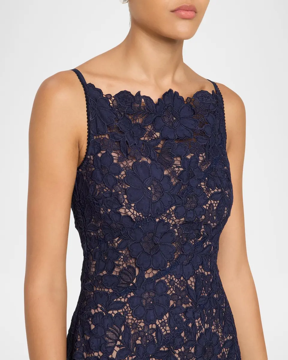 Self-Portrait Spiral Lace Mermaid Midi Dress | Thumbnail 5 Self-Portrait Spiral Lace Mermaid Midi Dress | Thumbnail 5