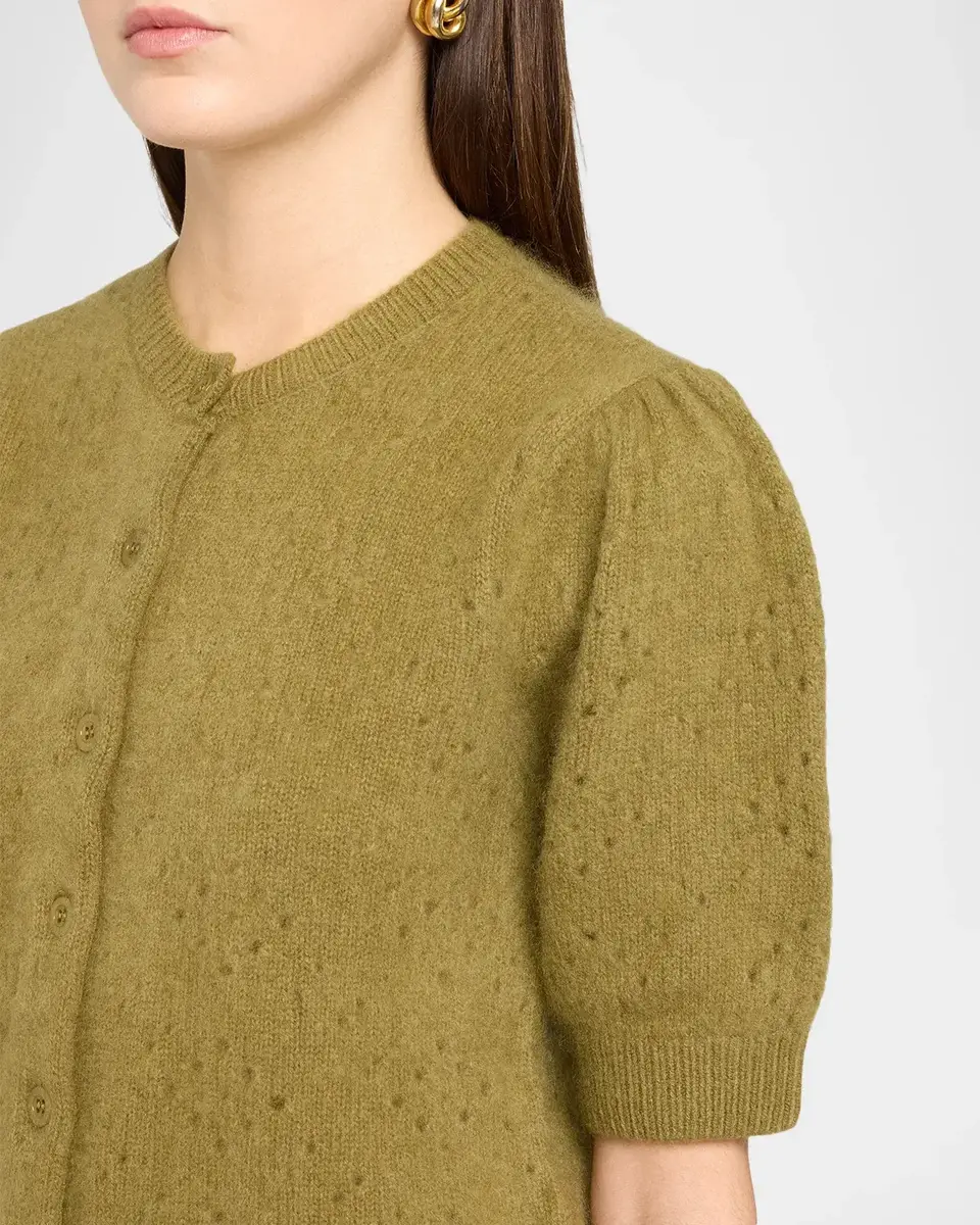 Frame The Cashmere Pointelle Cardigan | Thumbnail 8