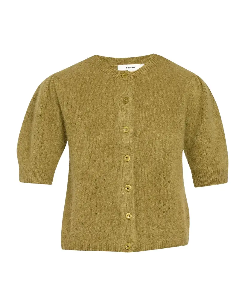 Frame The Cashmere Pointelle Cardigan | Image 1 Frame The Cashmere Pointelle Cardigan | Image 1