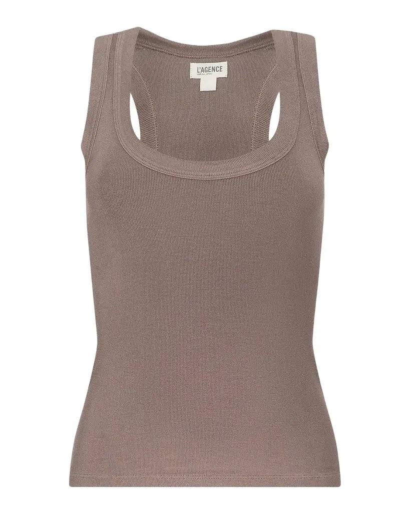 L'Agence Shania Racerback Tank Top | Image 1 L'Agence Shania Racerback Tank Top | Image 1