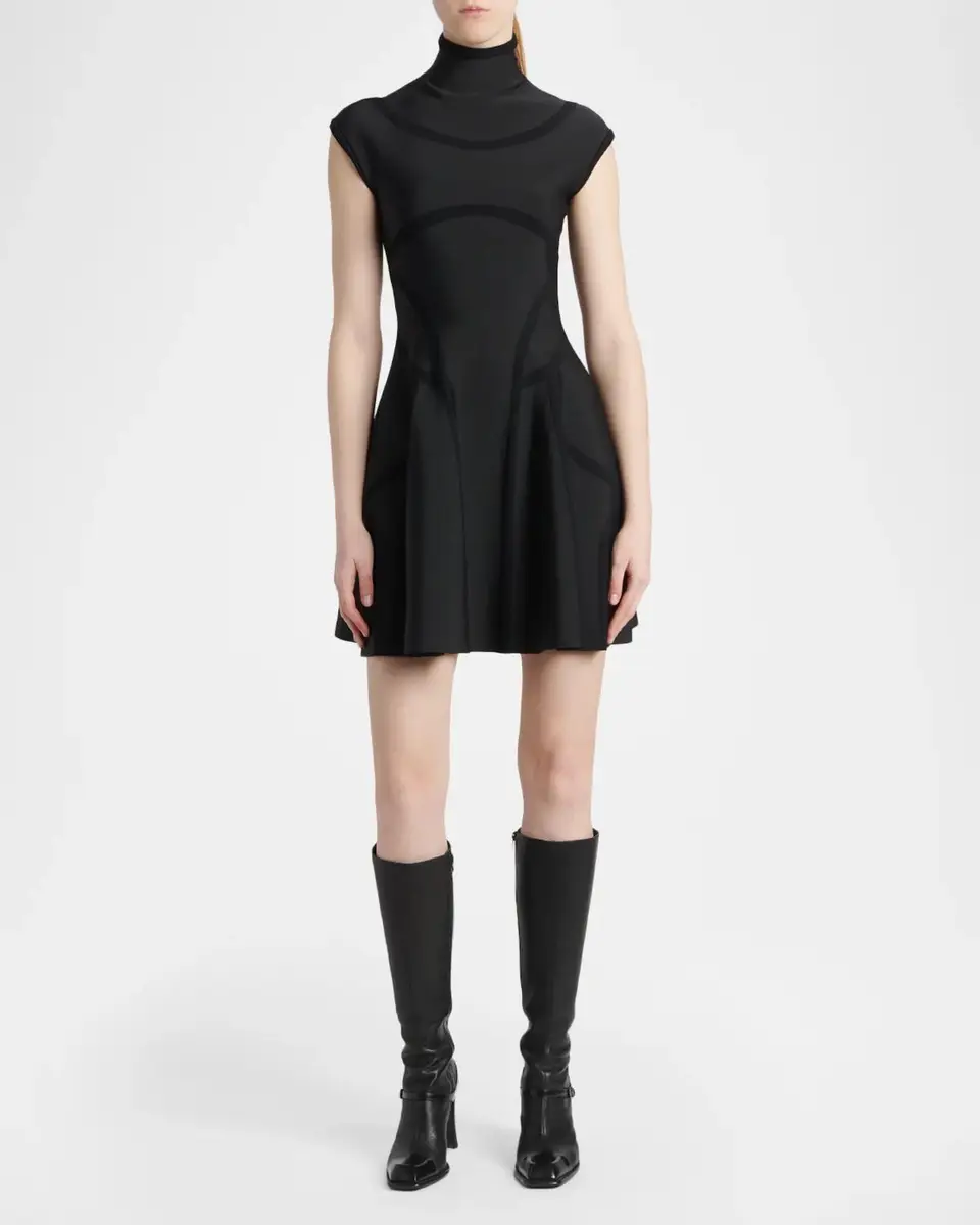 Alexander McQueen Volume Fit & Flare Mini Dress | Thumbnail 2