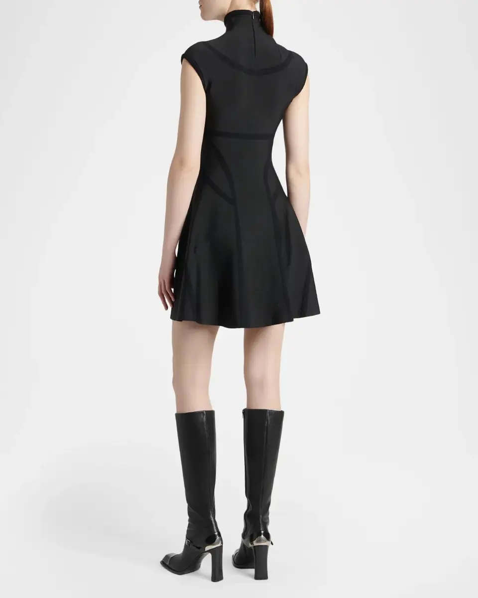 Alexander McQueen Volume Fit & Flare Mini Dress | Thumbnail 3