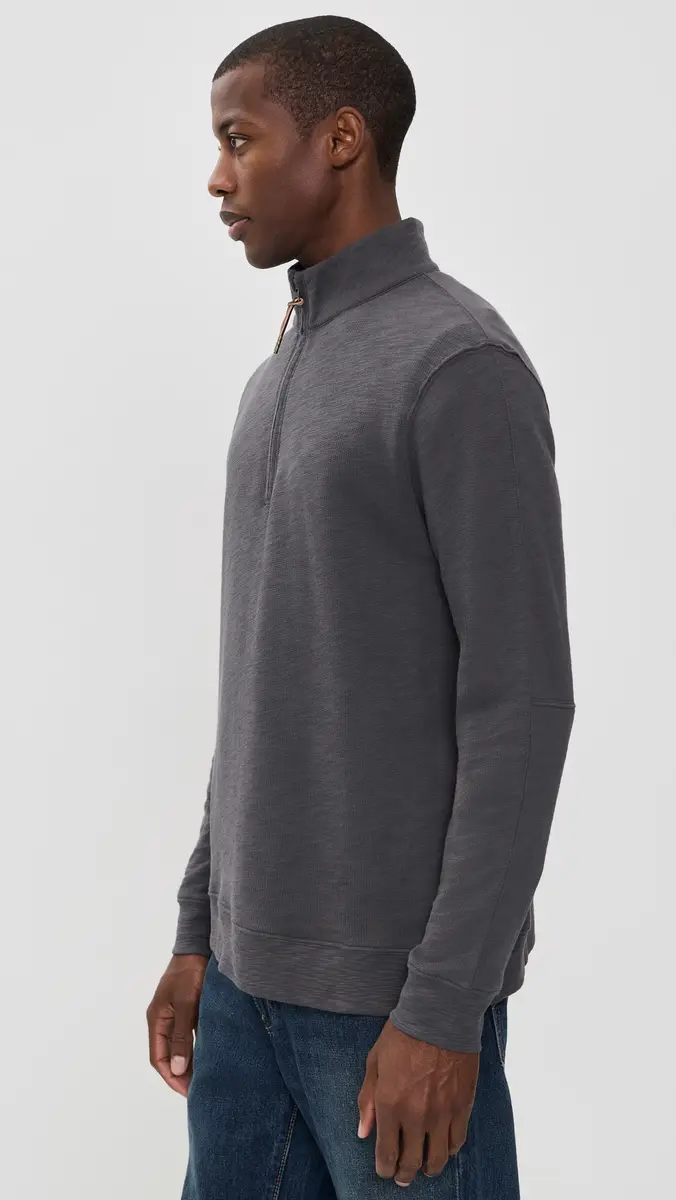 Billy Reid French Terry Half Zip | Thumbnail 4 Billy Reid French Terry Half Zip | Thumbnail 4