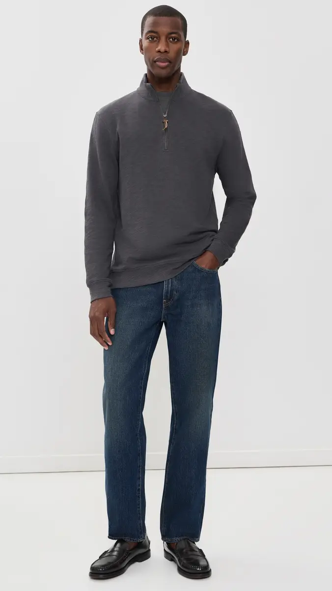 Billy Reid French Terry Half Zip | Thumbnail 5 Billy Reid French Terry Half Zip | Thumbnail 5