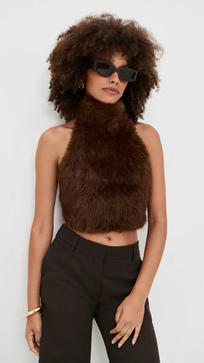 Bardot Julietta Faux Fur Top | Thumbnail 2