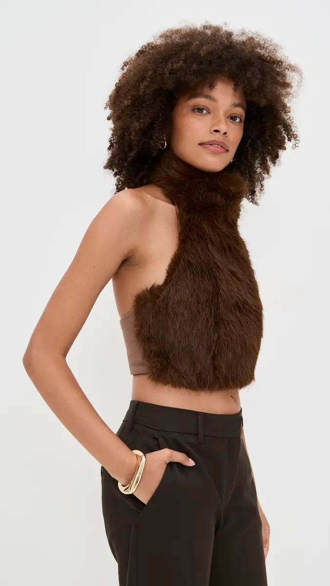 Bardot Julietta Faux Fur Top | Thumbnail 4