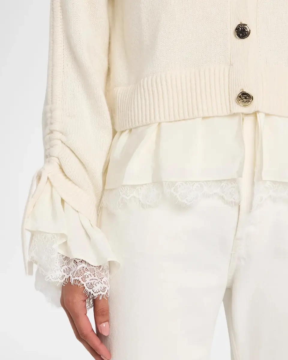 Cinq à Sept Atley Lace-Trim Cardigan | Thumbnail 5
