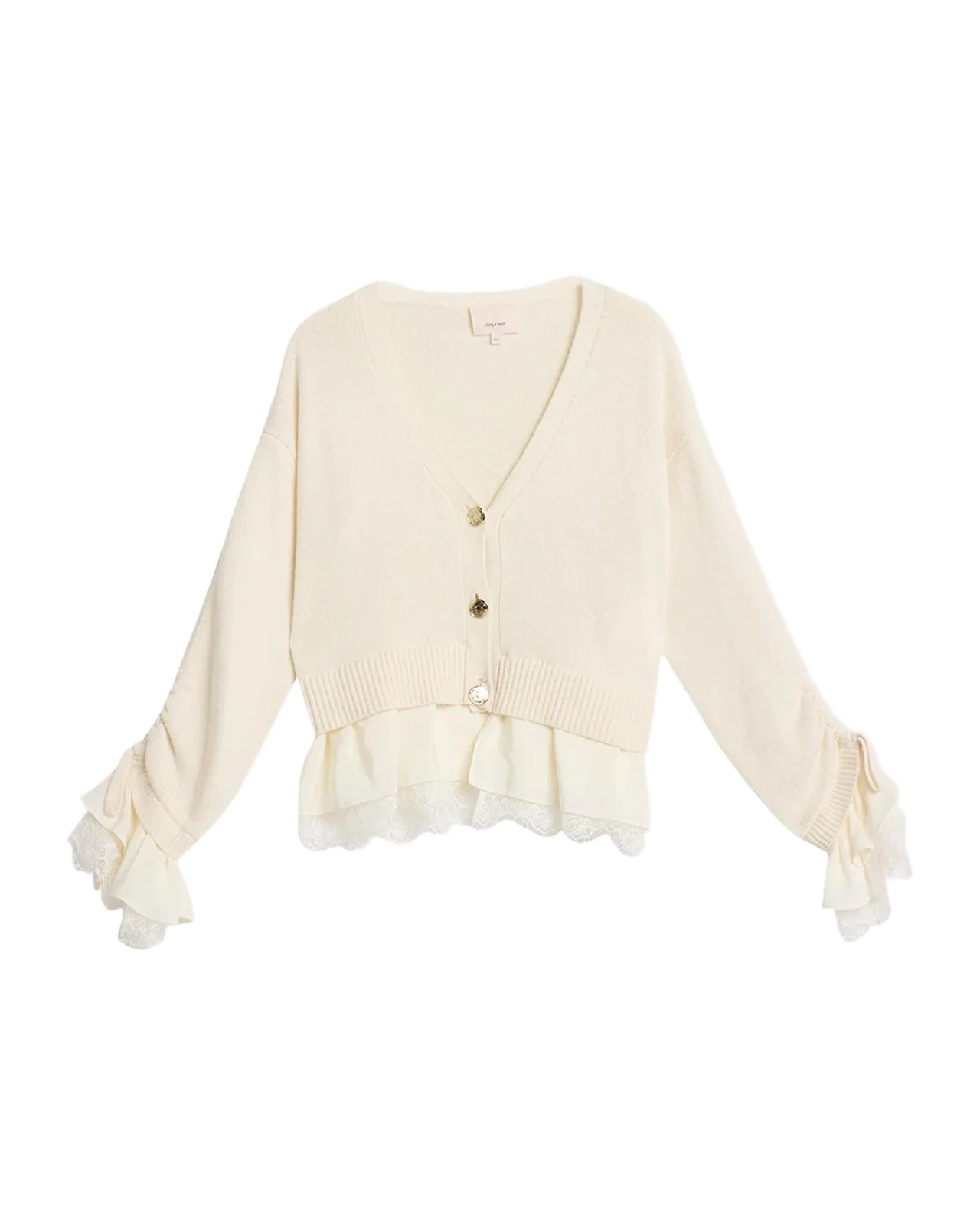Atley Lace-Trim Cardigan