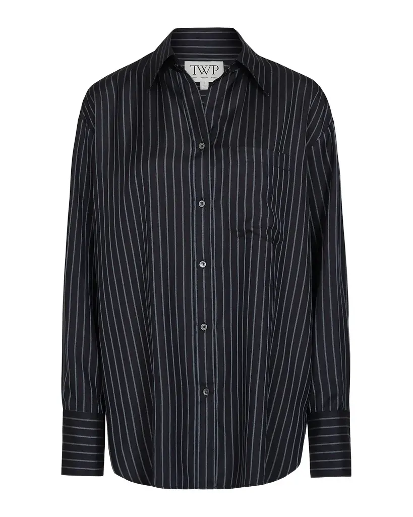 TWP Big Joe Striped Silk Shirt | Image 1 TWP Big Joe Striped Silk Shirt | Image 1