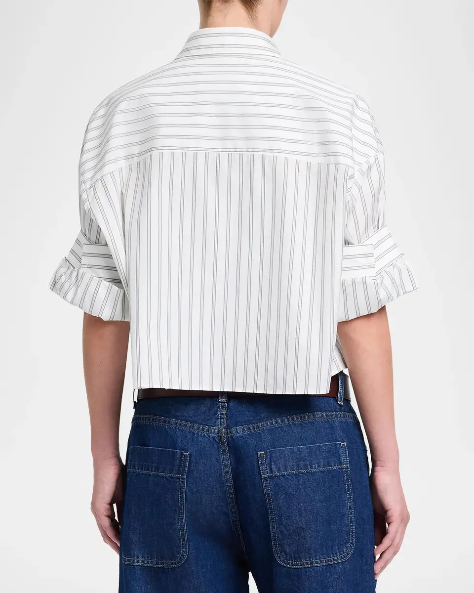 TWP Next Ex Shirt in Stripe Shirting | Thumbnail 3 TWP Next Ex Shirt in Stripe Shirting | Thumbnail 3