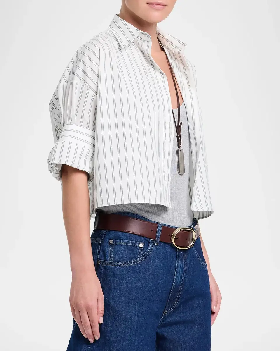 TWP Next Ex Shirt in Stripe Shirting | Thumbnail 6 TWP Next Ex Shirt in Stripe Shirting | Thumbnail 6