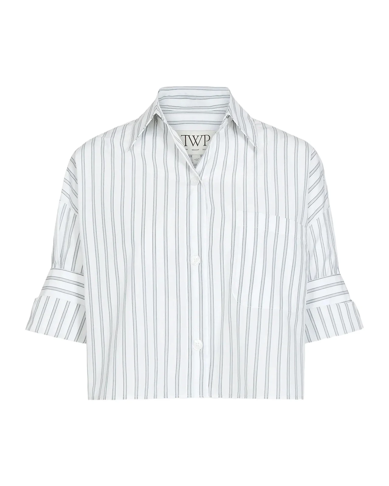 TWP Next Ex Shirt in Stripe Shirting