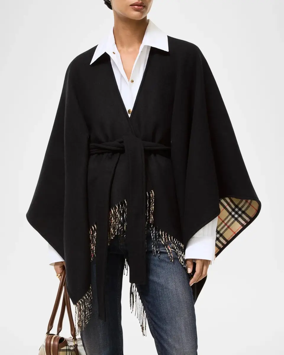 Burberry Tay Wool Cape | Thumbnail 2 Burberry Tay Wool Cape | Thumbnail 2