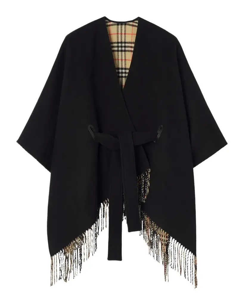 Burberry Tay Wool Cape | Image 1 Burberry Tay Wool Cape | Image 1