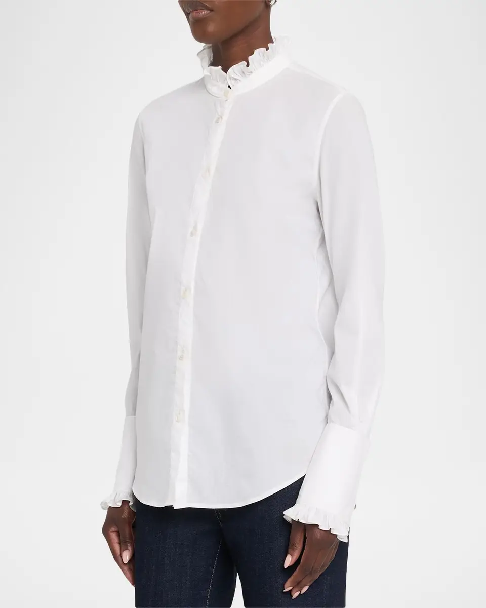 Nili Lotan Elio Cotton Shirt | Thumbnail 4