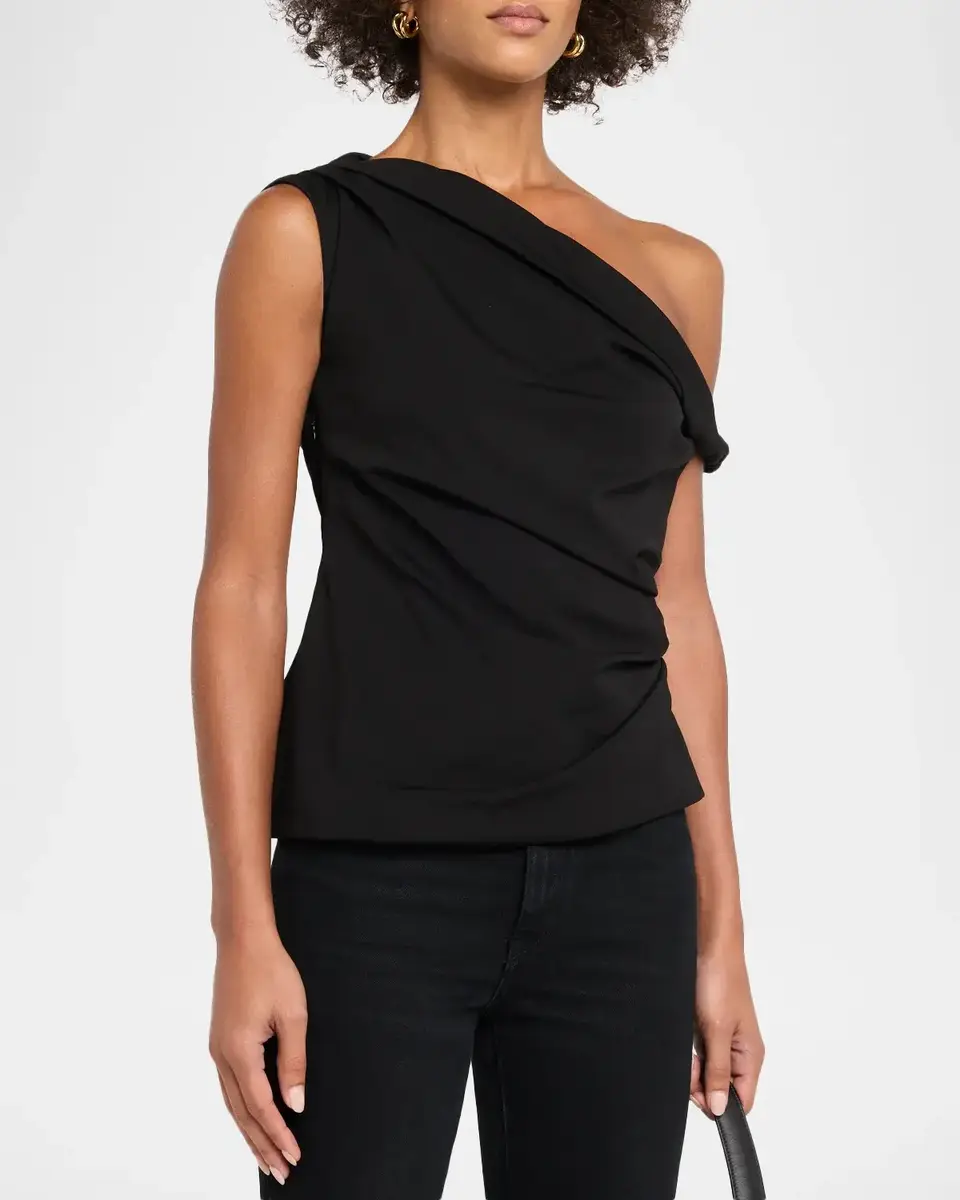 Simkhai Zerra Draped Asymmetric Top | Thumbnail 4 Simkhai Zerra Draped Asymmetric Top | Thumbnail 4