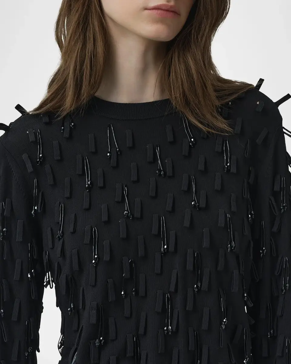 Simkhai Myra Embellished Crewneck Sweater | Thumbnail 5