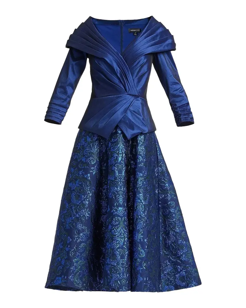 Tadashi Shoji Renwick Portrait Jacquard Cocktail Dress
