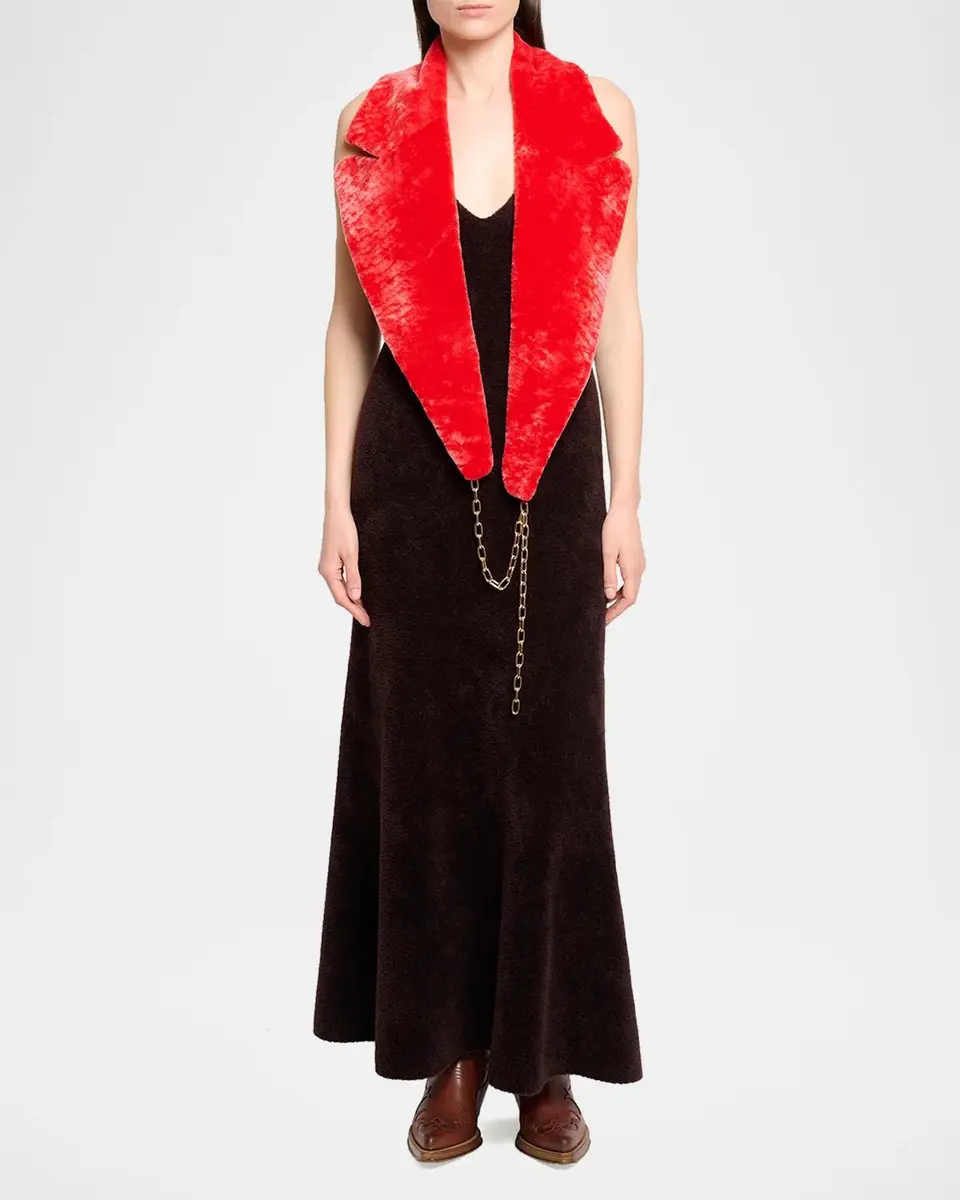 Gabriela Hearst Lady Hall Cashmere-Silk Plush Knit Maxi Slip Dress | Thumbnail 2 Gabriela Hearst Lady Hall Cashmere-Silk Plush Knit Maxi Slip Dress | Thumbnail 2