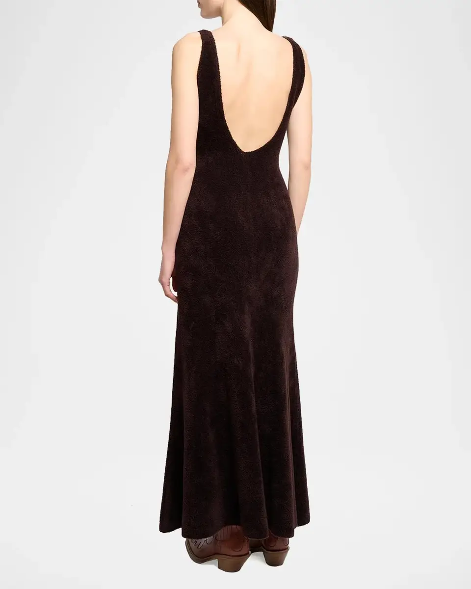 Gabriela Hearst Lady Hall Cashmere-Silk Plush Knit Maxi Slip Dress | Thumbnail 3 Gabriela Hearst Lady Hall Cashmere-Silk Plush Knit Maxi Slip Dress | Thumbnail 3
