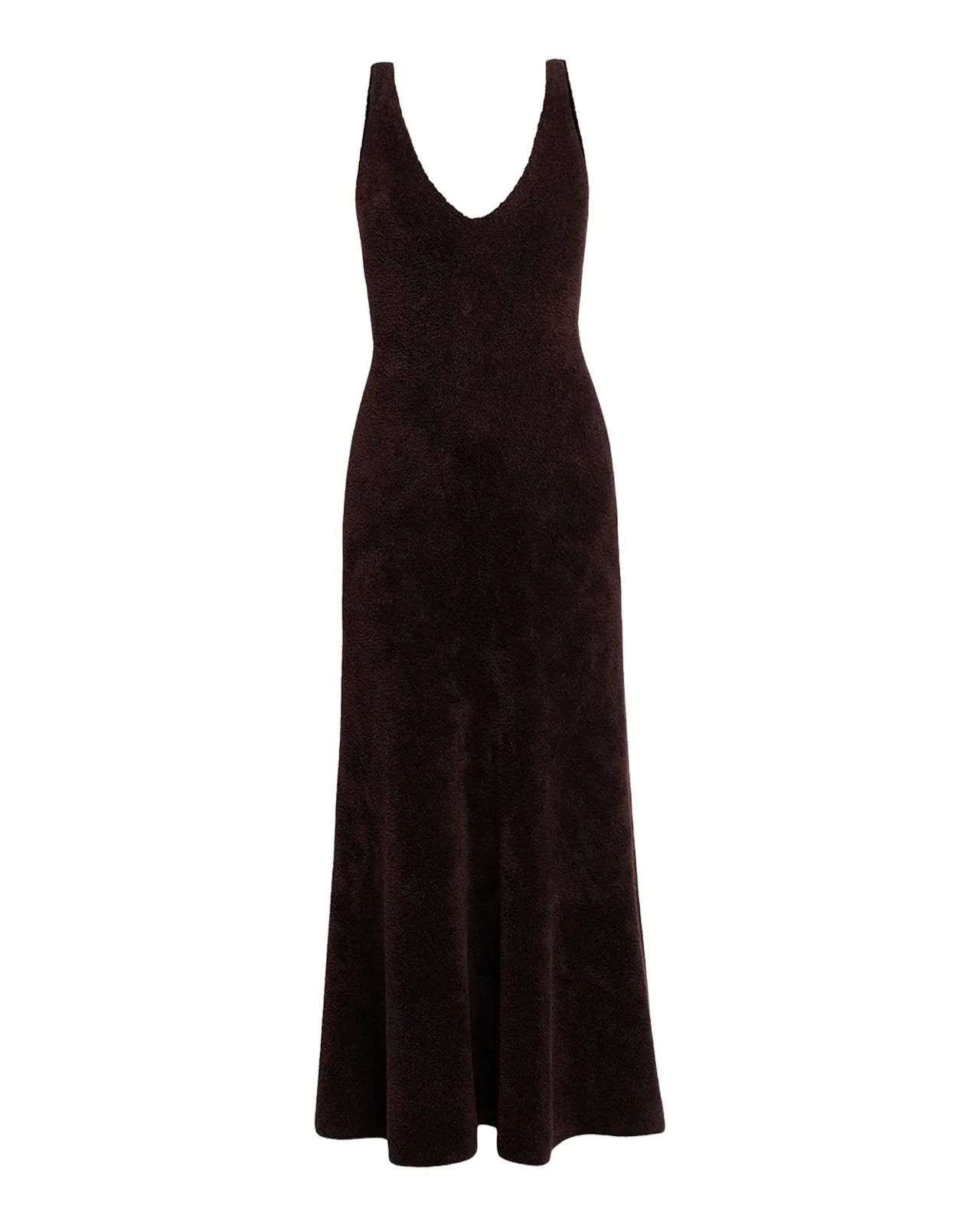 Gabriela Hearst Lady Hall Cashmere-Silk Plush Knit Maxi Slip Dress