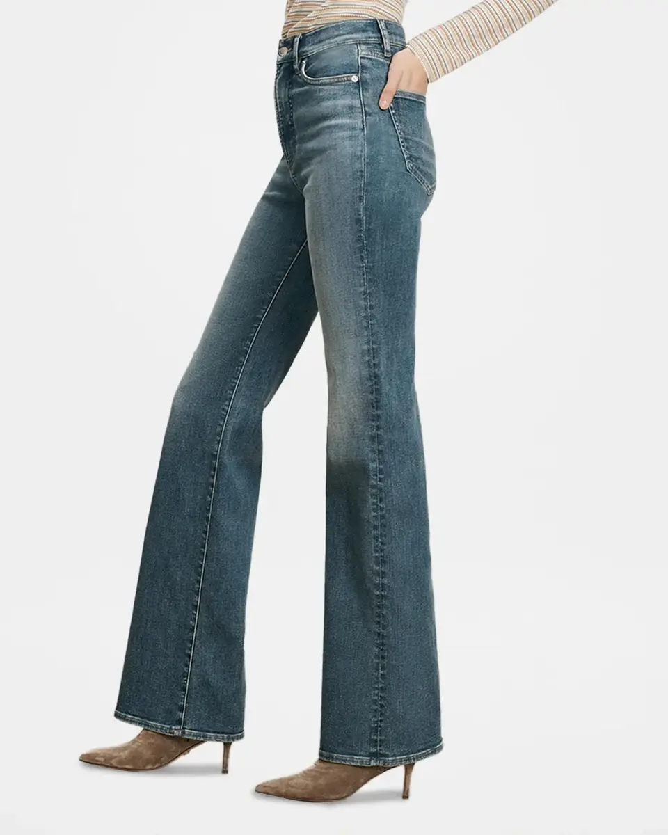 Veronica Beard Crosbie High-Rise Bootcut Jeans | Thumbnail 5 Veronica Beard Crosbie High-Rise Bootcut Jeans | Thumbnail 5