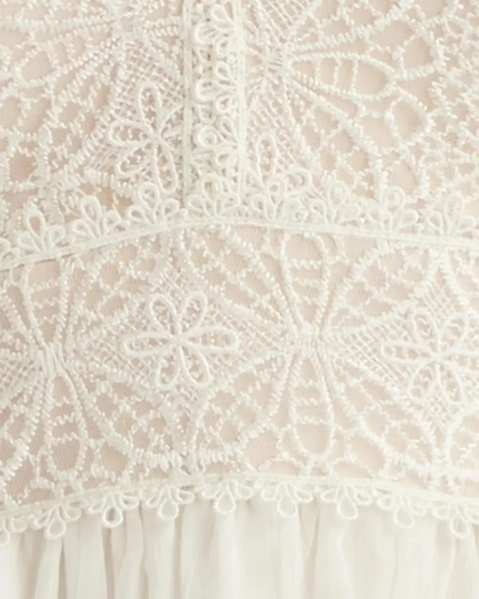 Tadashi Shoji Loic Lace Panel Midi Dress | Thumbnail 5