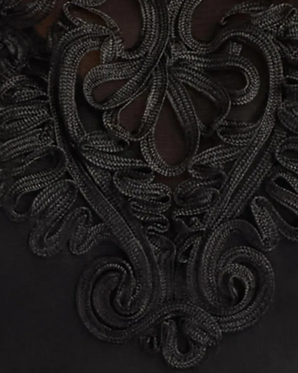 Tadashi Shoji Massaro Embroidered Cape Gown | Thumbnail 5