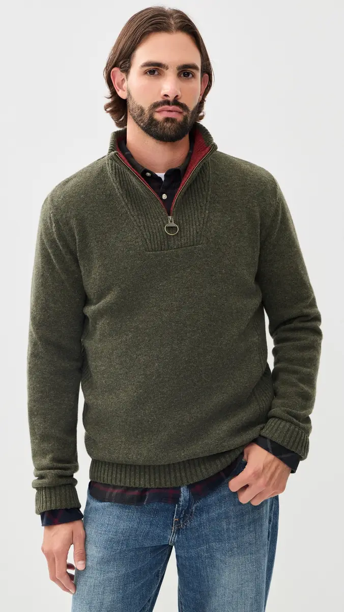 Barbour Nelson Quarter Zip Sweater | Thumbnail 3