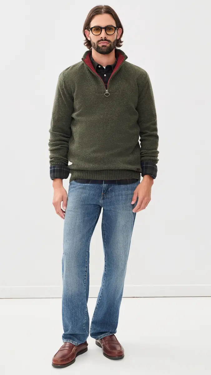 Barbour Nelson Quarter Zip Sweater | Thumbnail 6