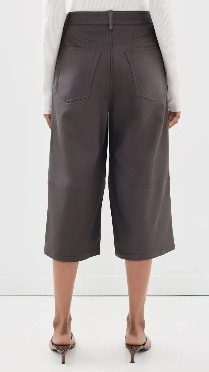 Staud Hunter Leather Culottes | Thumbnail 4