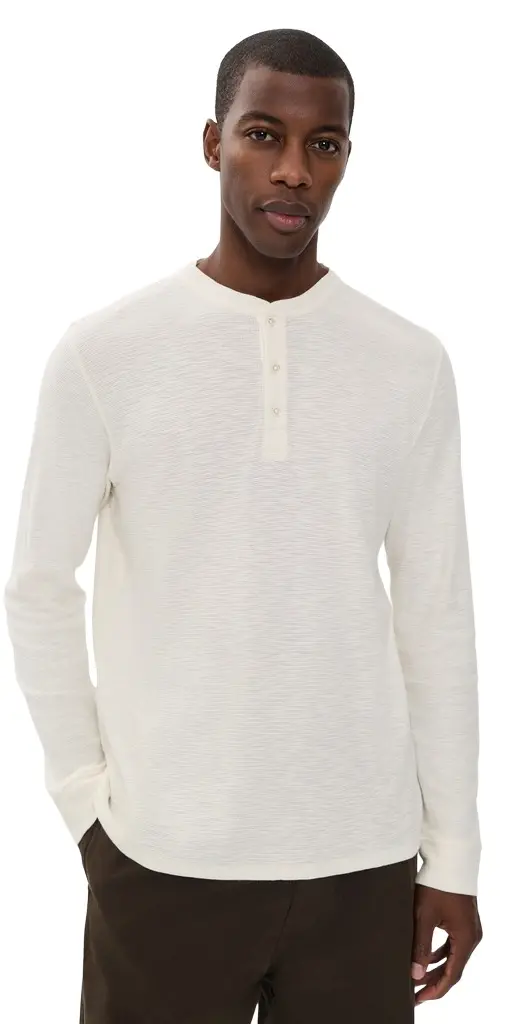 Billy Reid Slub Tuck Henley | Image 1 Billy Reid Slub Tuck Henley | Image 1