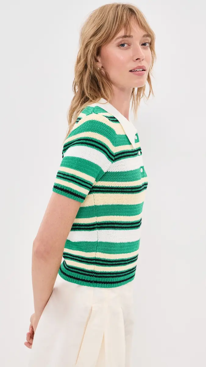 LE BOP Stripe Boucle Polo | Thumbnail 4