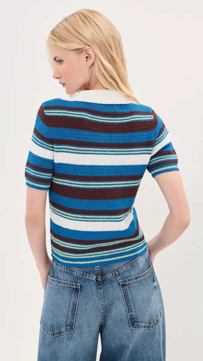 LE BOP Stripe Boucle Polo | Thumbnail 4