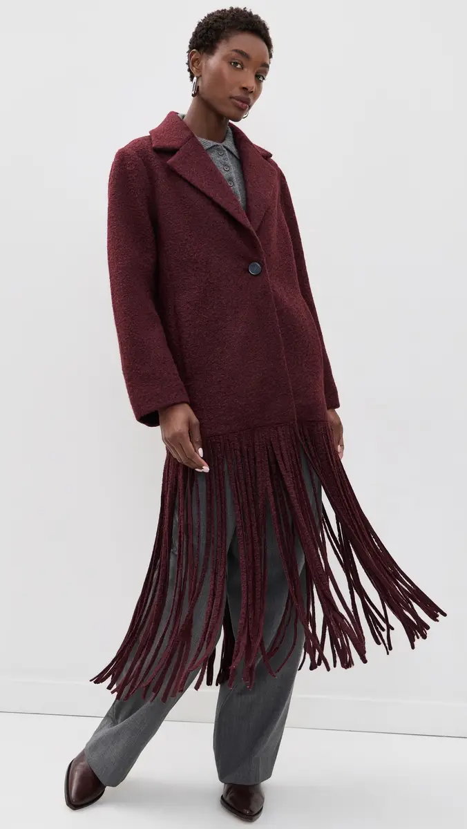 SIMONMILLER Vero Fringe Coat | Thumbnail 2 SIMONMILLER Vero Fringe Coat | Thumbnail 2
